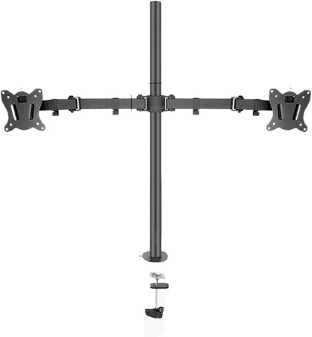 80 سم DL-T902-280II حامل سطح المكتب مزدوج الحركة بالكامل 10 بوصة - 27 بوصة مشبك جروميت قاعدة تثبيت على الكمبيوتر ذراع قابل للطي 12 كجم (DL-T902-280) in Saudi Arabia