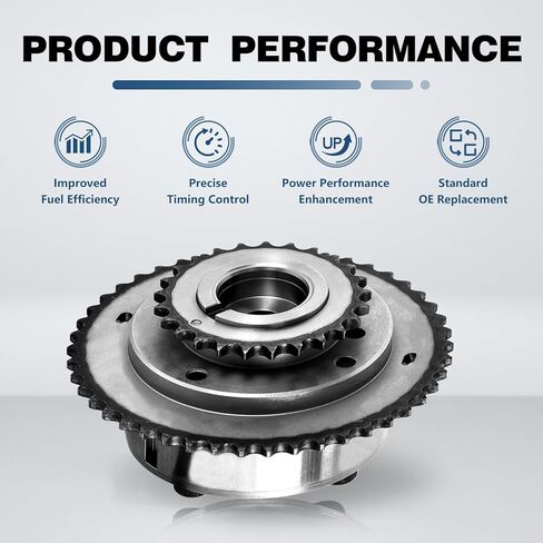 KELOKE Intake Left Side Engine Variable Valve Timing Sprocket Camshaft Phaser Compatible with Ford 2007-2010 Edge Flex Fusion Taurus X & Lincoln MKS MKT MKX MKZ & Mercury Sable, Replace# 7T4Z6A257A in Kuwait