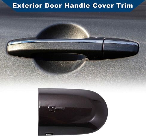 Front Left Exterior Door Handle Cover for Jaguar XK 2007-2015, for Jaguar XF 2009-2015 No.C2P7224XXX Lock Bezel Cover Cap Brown Red in Saudi Arabia