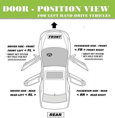 Compatible with 00-04 Toyota Avalon 3.0L V6 Rear Left Driver Outside Door Handle 1C8 Silver Metallic 2000 2001 2002 2003 2004 in Kuwait