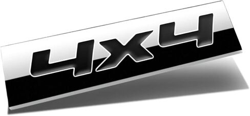 شارة معدنية بلمسة نهائية من الكروم من Auto Dynasty 4X4، (حرف أسود) in Saudi Arabia