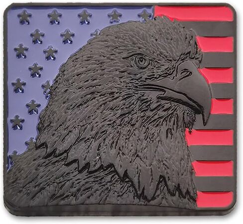 American Flag Sticker Badge Bald Eagles Metal Car Stickers USA US Flags Emblem Eagle Car Decals Bumper Stickers for Car Truck Vehicles Hawk Eagle Decal (Blue Sliver) in Kuwait