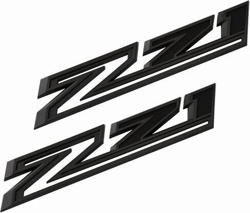 2 قطعة كبيرة الحجم 11.5 بوصة Z71 شعارات ثلاثية الأبعاد شارة الركاب الجانبية ملصقات بديلة لـ 2019-2021 سيلفرادو 1500 2500 3500 HD (أسود لامع) in Saudi Arabia