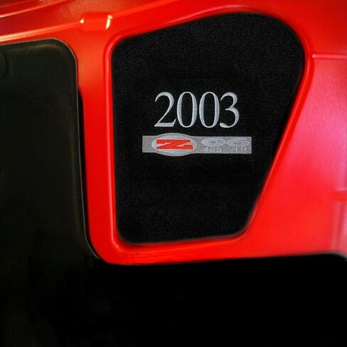 C5 Corvette ZO6 405HP and 2003 Model Year Embroidered Emblem Under Hood Side Insert in Kuwait