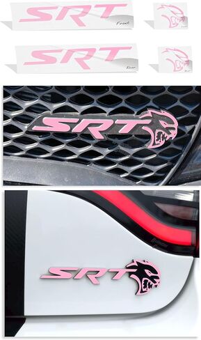 Reflective Concepts - SRT Badge Overlay Decal Stickers - Grille and Trunk - 2019 Charger SRT Hellcat - (Color: Reflective Orange) in Saudi Arabia