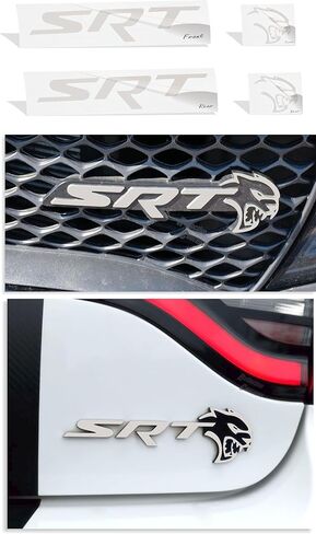 Reflective Concepts - SRT Badge Overlay Decal Stickers - Grille and Trunk - 2019 Charger SRT Hellcat - (Color: Reflective Orange) in Saudi Arabia