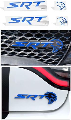 Reflective Concepts - SRT Badge Overlay Decal Stickers - Grille and Trunk - 2019 Charger SRT Hellcat - (Color: Reflective Orange) in Saudi Arabia