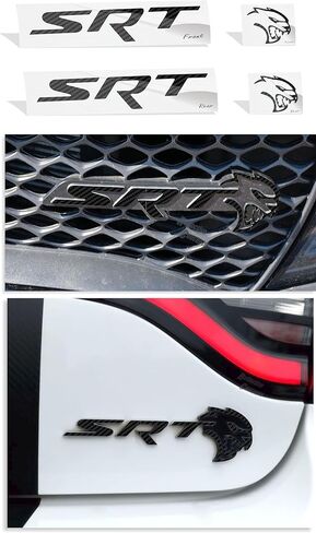 Reflective Concepts - SRT Badge Overlay Decal Stickers - Grille and Trunk - 2019 Charger SRT Hellcat - (Color: Reflective Orange) in Saudi Arabia