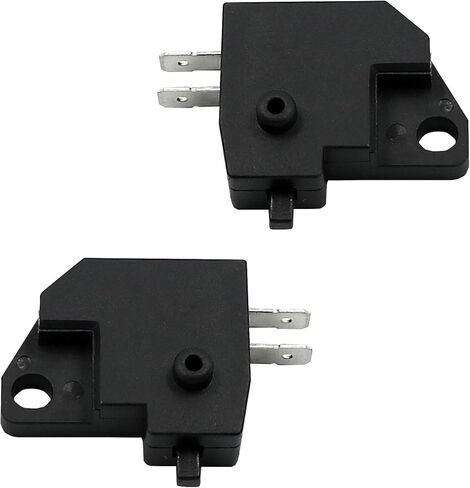 Pack-2 Motorcycle Left & Right Front Brake Light Stop Switch, 2-pin Left and Right Disc Brake Switch, Universal for Motorcycle and Off-Road Vehicles (Black) in Kuwait