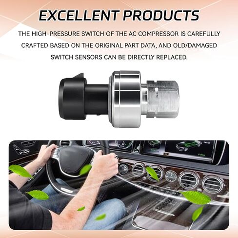 AC High Pressure Sensor Switch Replace OEM# 1551343 13587668 HVAC Pressure Transducer for Buick Cadillac Pontiac Saturn Chevy GMC Replacement Parts Air Conditioning Refrigerant Pressures Sensor in Kuwait