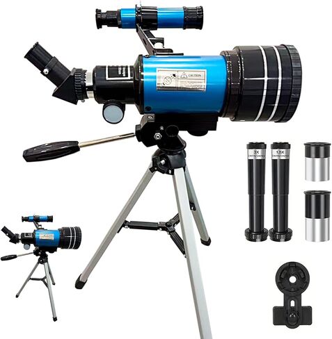 جلب التلسكوب الفلكي الفلكي 150x عالي الطاقة ، محمول مع فتحة 700 ملم (HD refraction ، ترايبود ، محول الهاتف ، اللاسلكي عن بعد) مثالية للبالغين والأطفال النجوم والاستكشاف الفضاء in Kuwait