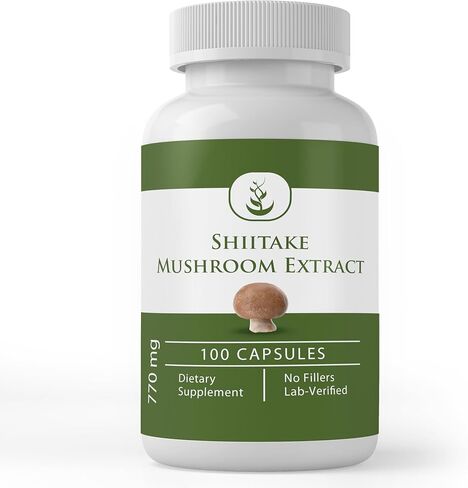 Pure Original Ingredients Shiitake Mushroom Extract (100 Capsules) Always Pure, No Additives Or Fillers, Lab Verified in Kuwait