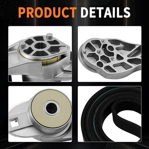Fan Belt Tensioner & Pulley Set Fit for Volvo D13 Engine, Replace 21714847 20582558 & Belt 20582557 in Saudi Arabia