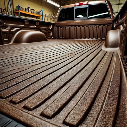 Raptor Truck Bed Liner Kit with Colored Dakota Brown Tint and Spray Gun - 2 Liters - Protective Spray On Paint for Coating Trucks, Tailgates, Vehicle Undercoating - Tintable Bedliner Formula in Kuwait