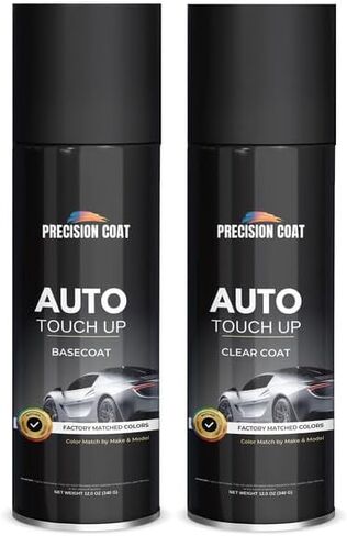 Compatible With 2018 Toyota Magnetic Gray (1G3) Factory Matched High Gloss Basecoat Clearcoat Aerosol - Touch Up Paint Kit Includes Trigger & Prep Wipe in Kuwait