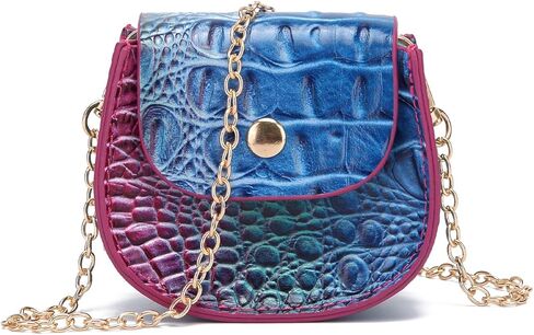 Mini Crocodile Embossed Leather Clutch Tiny Compact Evening Bag for Women Stylish Accessory for Essentials | Tiny, Compact, Stylish Accessory, for Essentials in Saudi Arabia