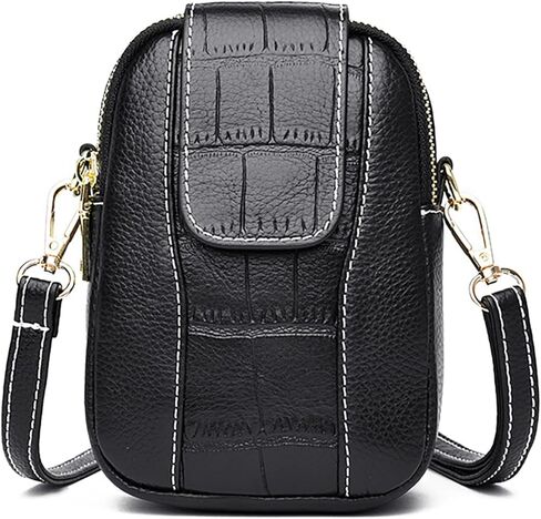 WITERY Small Crossboby Bag for Women Zip PU Leather Cross Body Bag Phone Purse Lightweight Shoulder Purse and Handbags in Kuwait