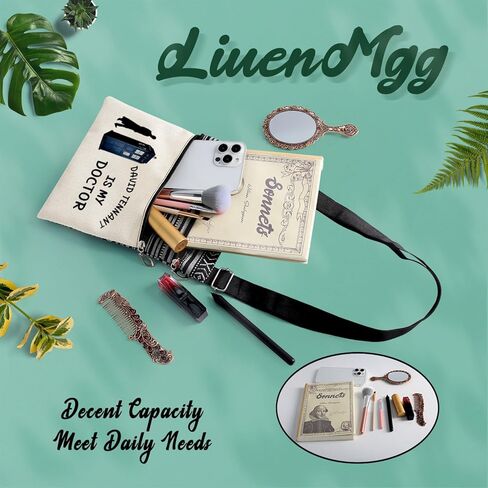 Who TV Show Messenger Bag Small Ethnic Pattern Printed Adjustable Strap Crossbody Zipper Bag David Tennant Is My Doctor Phone Bag Wallet Cute Shoulder Handbag for Women in Kuwait