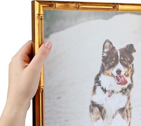 إطار صورة ذهبي ArtToFrames مقاس 24 × 36 بوصة، إطار الملصق المخصص هذا مقاس 0.75 بوصة هو .75 - يأتي مع دعم أكريليك اقتصادي ومموج (WOMD8576-24x36) in Kuwait