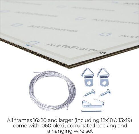 إطار صورة ذهبي ArtToFrames مقاس 24 × 36 بوصة، إطار الملصق المخصص هذا مقاس 0.75 بوصة هو .75 - يأتي مع دعم أكريليك اقتصادي ومموج (WOMD8576-24x36) in Kuwait