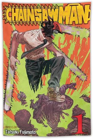 Tapestry Chainsaw Man Denji Tapestries Wall Room Decor Comic Manga Anime40"x60" in Saudi Arabia