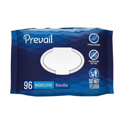 Prevail Scented Washcloths, Large 12" x 8", 96 Count (Pack of 1) in Kuwait