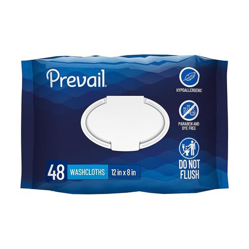 Prevail Scented Washcloths, Large 12" x 8", 96 Count (Pack of 1) in Kuwait