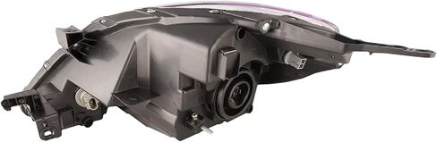 HEADLIGHTSDEPOT Headlight Compatible with Nissan Versa 2012-2014 Sedan Left Driver Side Halogen Headlamp with Chrome Housing and Bulb in Kuwait