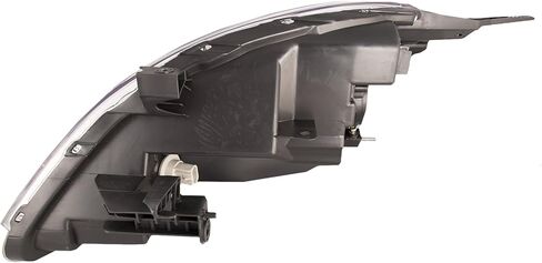 HEADLIGHTSDEPOT Headlight Compatible with Nissan Versa 2012-2014 Sedan Left Driver Side Halogen Headlamp with Chrome Housing and Bulb in Kuwait