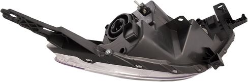 HEADLIGHTSDEPOT Headlight Compatible with Nissan Versa 2012-2014 Sedan Left Driver Side Halogen Headlamp with Chrome Housing and Bulb in Kuwait