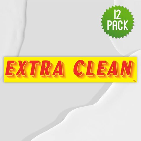 Versa-Tags Extra Clean Windshield Stickers 12 Pack Dealership Advertising Sticker in Saudi Arabia