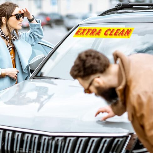 Versa-Tags Extra Clean Windshield Stickers 12 Pack Dealership Advertising Sticker in Saudi Arabia