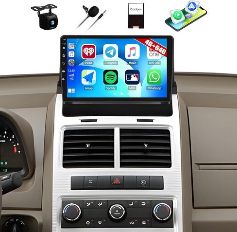 2G+64G CAR Stereo Radio for Dodge Journey 2009 2010 2011 with Carplay Android Auto Android 13 Head Unit 9 " in Saudi Arabia