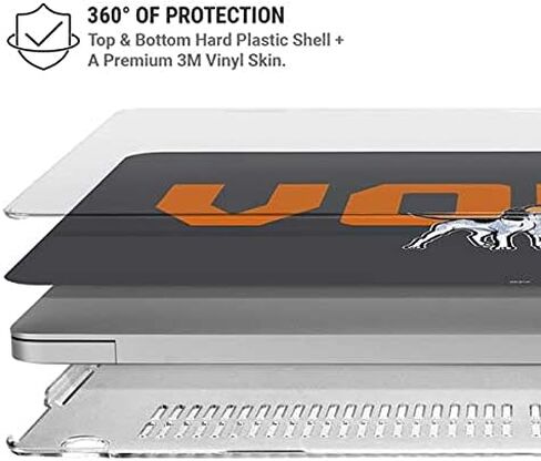 حافظة Skinit + غلاف متوافق مع جهاز MacBook Air 13in (2020) - تصميم Tennessee Vols مرخص رسميًا in Kuwait