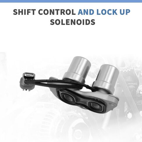 Shift Control and Lock Up Solenoids Set Compatible with Honda Accord 1990-2002, Prelude 1992-2001, Odyssey 1998, Replaces # 28200-PX4-014, # 28300-PX4-003 in Saudi Arabia