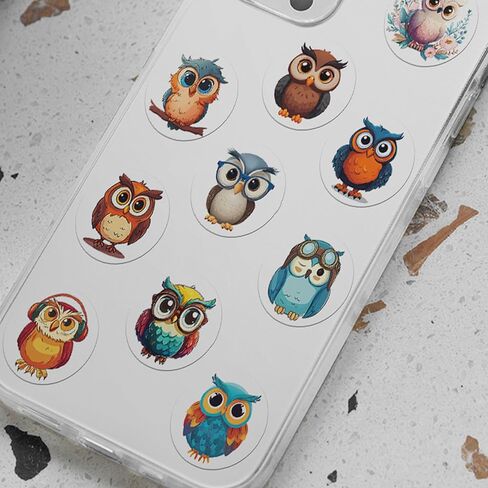 1000 جهاز كمبيوتر شخصى ملصقات البومة للأطفال، 2 لفات 10 أنماط لطيف الكرتون الملونة البومة ملصقات مكافأة تسميات للأطفال الصغار المعلمين حزب تفضل أكياس جودي سكرابوكينغ الحرف جوائز الفصول الدراسية in Kuwait