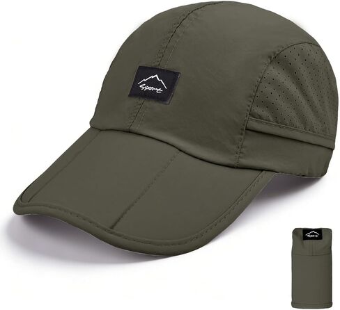 Foldable Unstructured Baseball Cap UPF 50+ Water Resistant Portable Sport Hat for Men Women Outdoor Hiking Fishing in Saudi Arabia