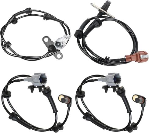 ABS Wheel Speed Sensor Front Rear Driver and Passenger Side Compatible with NIS-san Frontier 2005-2013/2016-2019,2.5L 4.0L,4PC ABS Sensor Replace 47901-EA005 47910-EA025 47900-EA005 in Kuwait