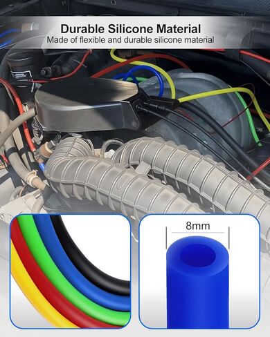 8mm Vacuum Line Kit Fit for Ford F-150 Only 305w 351w Engines 5.0 5.8 Hoses 1992-1996 5-PCS in Saudi Arabia