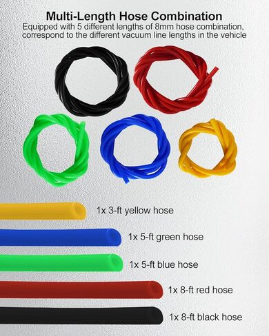 8mm Vacuum Line Kit Fit for Ford F-150 Only 305w 351w Engines 5.0 5.8 Hoses 1992-1996 5-PCS in Saudi Arabia