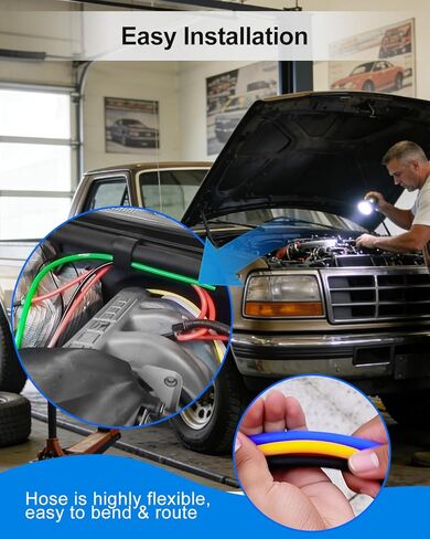 8mm Vacuum Line Kit Fit for Ford F-150 Only 305w 351w Engines 5.0 5.8 Hoses 1992-1996 5-PCS in Saudi Arabia