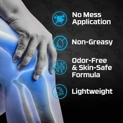 دراجون بومادا، أقصى قدر من القوة - تخدير الألم وتخفيف الألم طويل الأمد بدون فوضى مع ليدوكائين رول، 2.5 أونصة، شفاف، GEN60434 in Kuwait