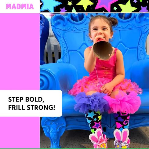 جوارب Magic Frills، جوارب لطيفة للغاية تصل إلى الركبة مع زخارف سحرية زغبية ملونة للغاية! in Kuwait