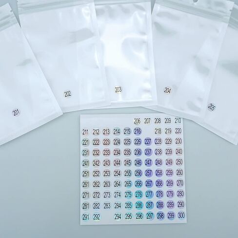 21 Sheets 1 to 300 Mini Number Stickers Small Round Labels Consecutive Number Self Adhesive Stickers for Marking Numbering Tool in Saudi Arabia