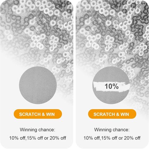 300Pcs Silver Round Scratch Off Stickers Roll, Silver Scratch Off Circles, Self Adhesive Labels for Cards, Games, Party Favors with Self Adhesive Backing in Kuwait