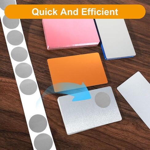 300Pcs Silver Round Scratch Off Stickers Roll, Silver Scratch Off Circles, Self Adhesive Labels for Cards, Games, Party Favors with Self Adhesive Backing in Kuwait