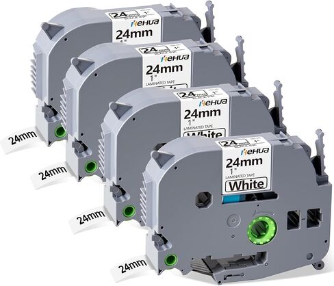 Hehua Label Maker Tape 12mm 0.47 أبيض متوافق مع Brother P Touch Label Tape 1/2 "، Tze TZ Tape 12mm 0.47 أبيض مغلق متوافق مع الأخ Ptouch PTD210 D220 D400 D410 D600 PTH110 ، 3 حزمة in Kuwait