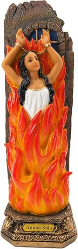 12" Anima Sola Statue Lonely Soul Purgatory Collectible Religious Figurine(12 Inches) in Kuwait
