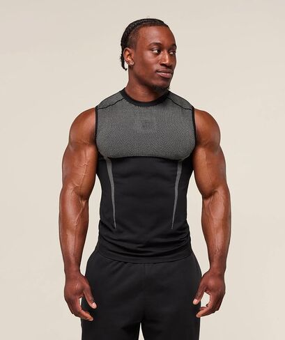Men's Sleeveless Compression Workout Shirt - Lightweight Athletic Moisture-Wicking Muscle Tank Top for Gym and Training in Saudi Arabia