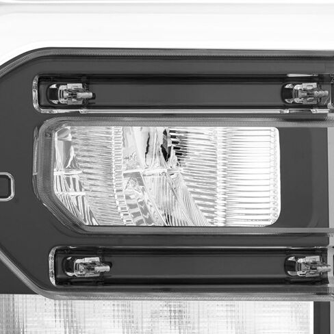 AKKON - Fits 2023-2025 Ford F250 F350 SuperDuty Full LED Black Headlight Passenger Right w/LED Reflector Tube DRL Running in Kuwait